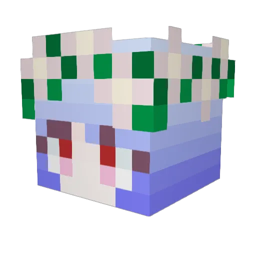 soc332 Minecraft avatar head, 3D render