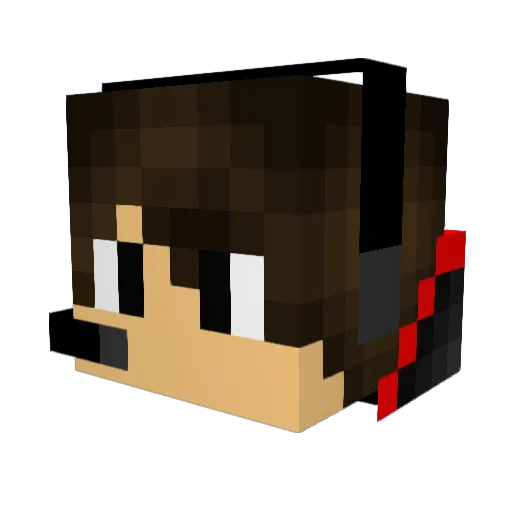 socaldaddy Minecraft avatar head, 3D render
