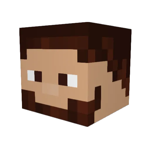 socarrat Minecraft avatar head, 3D render