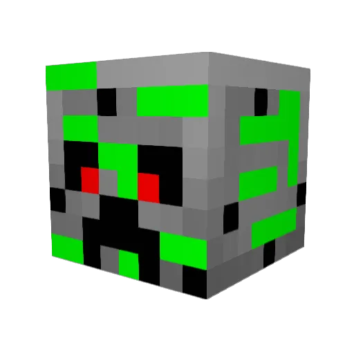 soccer13_1 Minecraft avatar head, 3D render