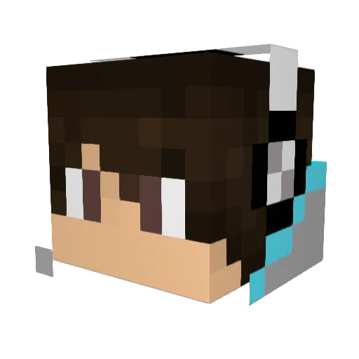 soccerayden Minecraft avatar head, 3D render