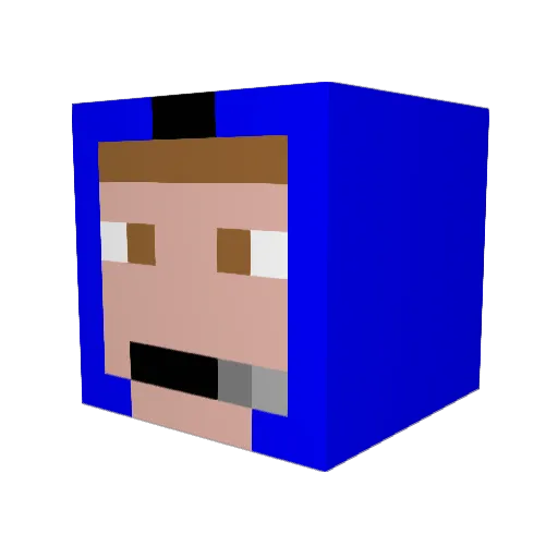 soccerboy123456 Minecraft avatar head, 3D render
