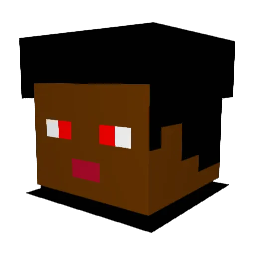 soccerbro21 Minecraft avatar head, 3D render