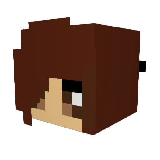 soccerchick200 Minecraft avatar head, 3D render