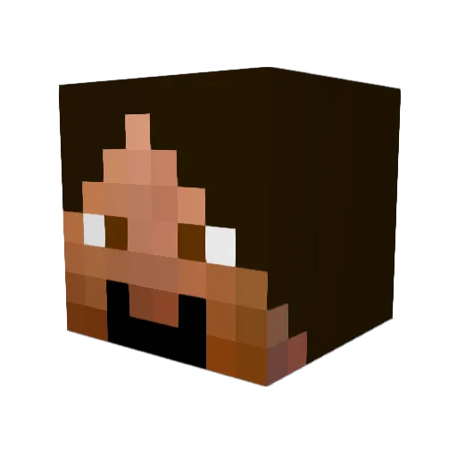 soccerchick42 Minecraft avatar head, 3D render