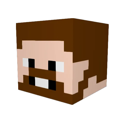 soccerdog254 Minecraft avatar head, 3D render
