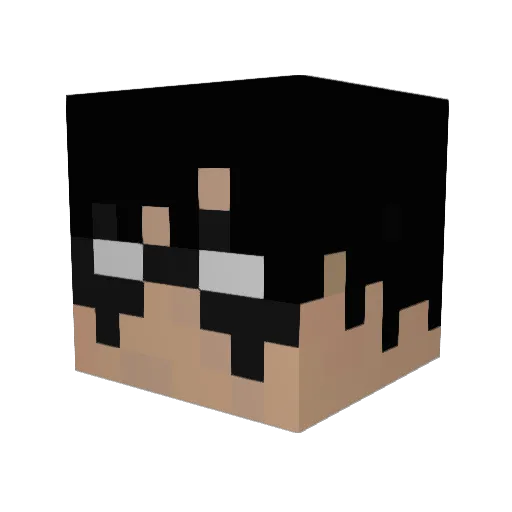 soccerjv Minecraft avatar head, 3D render