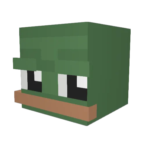 soccerplayer__1 Minecraft avatar head, 3D render