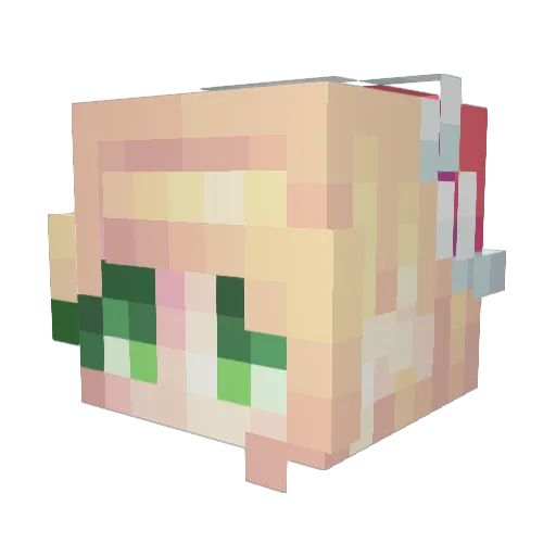 soccerqueen24 Minecraft avatar head, 3D render