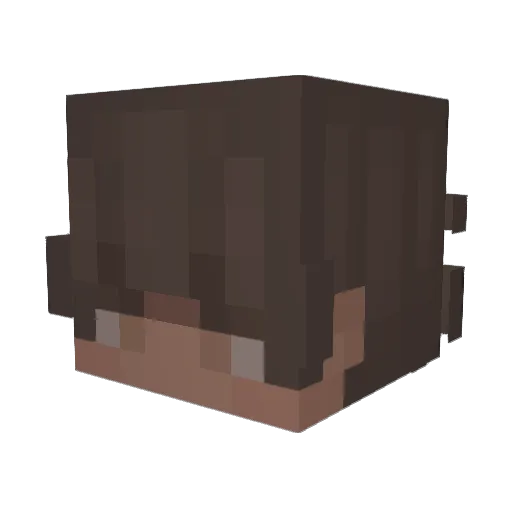 soccersalah Minecraft avatar head, 3D render