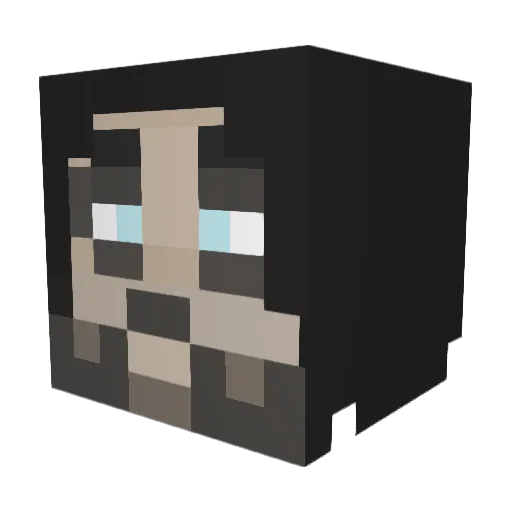 soccervader Minecraft avatar head, 3D render