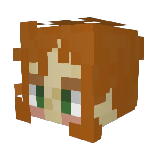 socialexile Minecraft avatar head, 3D render