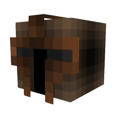 sociallyunaware Minecraft avatar head, 3D render