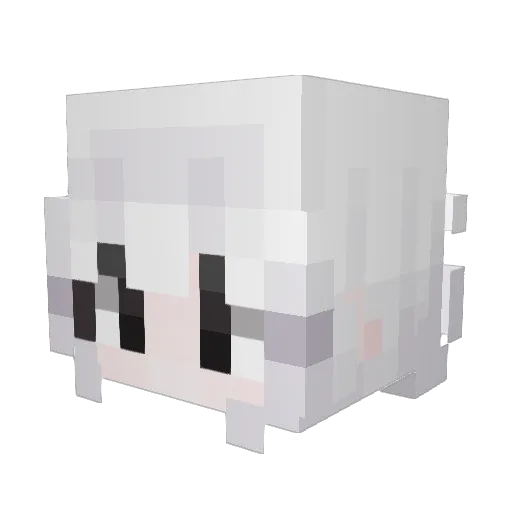 societing Minecraft avatar head, 3D render
