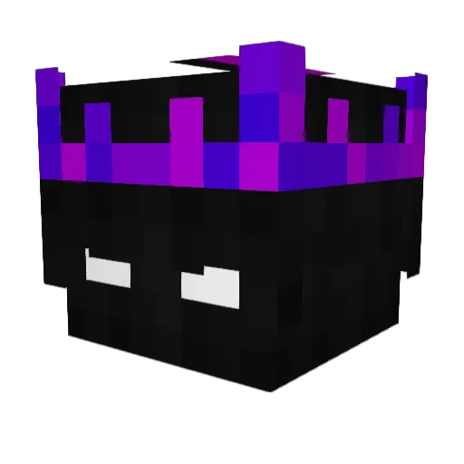 societs Minecraft avatar head, 3D render