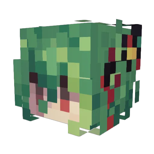 societyissues Minecraft avatar head, 3D render