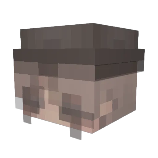 sociopathicals Minecraft avatar head, 3D render