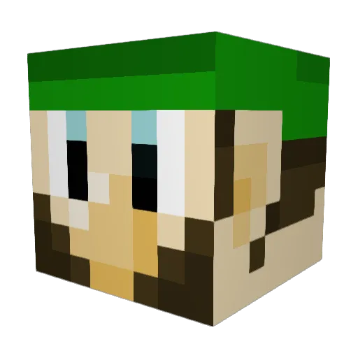 socissodoggo Minecraft avatar head, 3D render