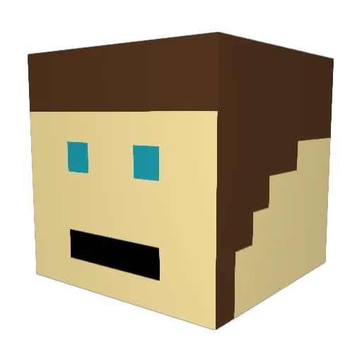 sockboss Minecraft avatar head, 3D render