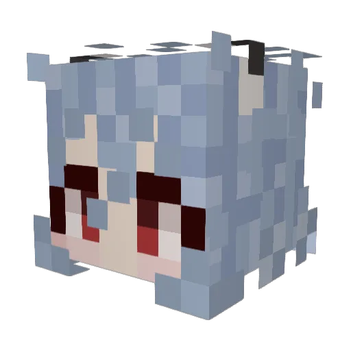 sockerglass Minecraft avatar head, 3D render