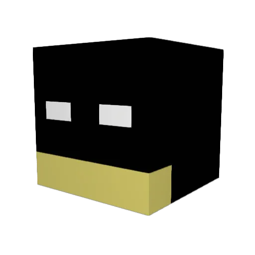 socket169 Minecraft avatar head, 3D render