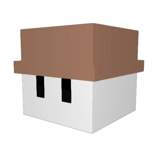 sockgeen Minecraft avatar head, 3D render