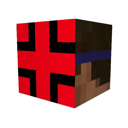 socksaaaaaan Minecraft avatar head, 3D render