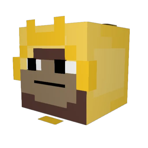 sod1linkk Minecraft avatar head, 3D render