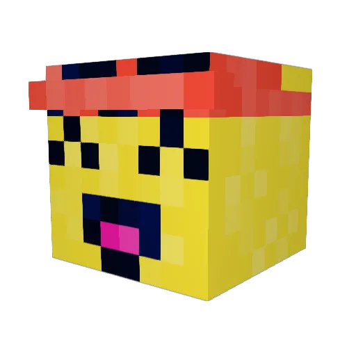 soda0v Minecraft avatar head, 3D render