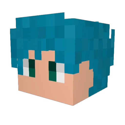 soda_ss Minecraft avatar head, 3D render