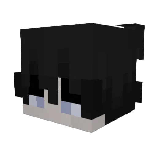 sodaao Minecraft avatar head, 3D render