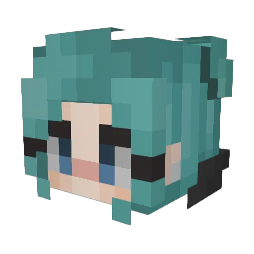 sodaauk Minecraft avatar head, 3D render