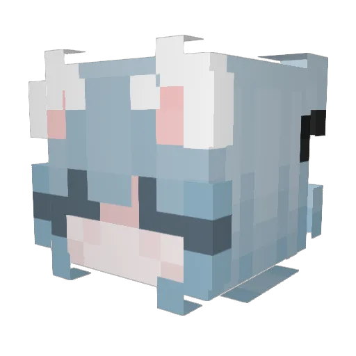 sodaluv Minecraft avatar head, 3D render