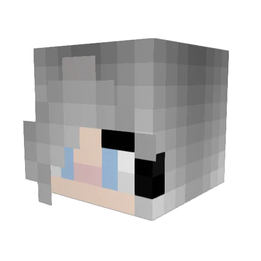 sodamoskii Minecraft avatar head, 3D render