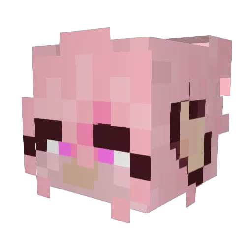 sodapal Minecraft avatar head, 3D render