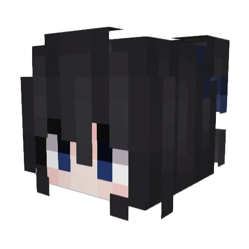 sodatan Minecraft avatar head, 3D render