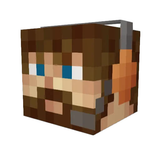 sodausa Minecraft avatar head, 3D render
