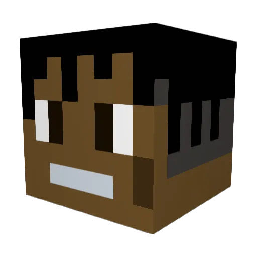 sodiay Minecraft avatar head, 3D render