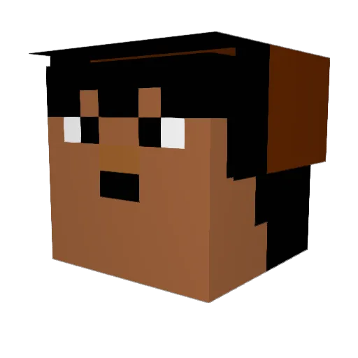 sodxz Minecraft avatar head, 3D render