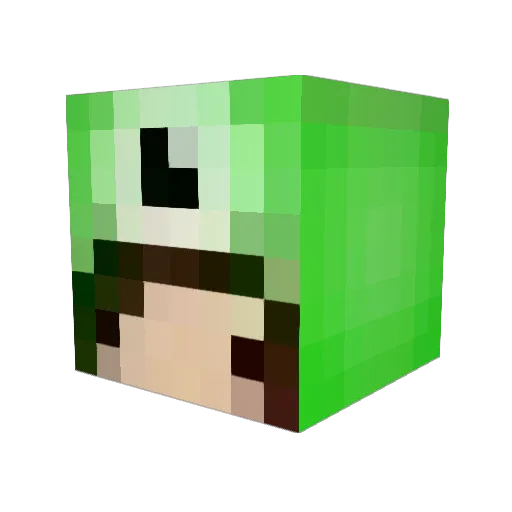 soffbabi Minecraft avatar head, 3D render
