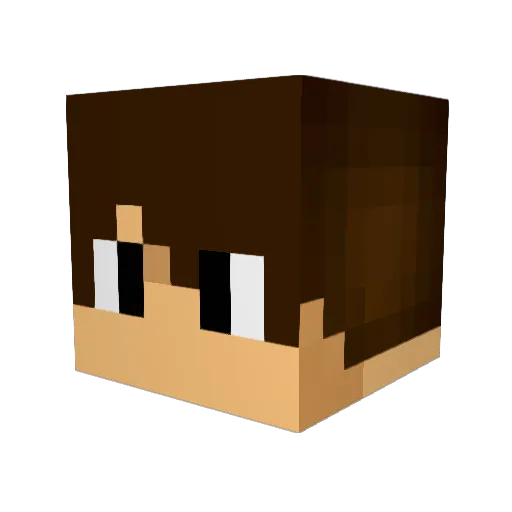 sofgrant Minecraft avatar head, 3D render