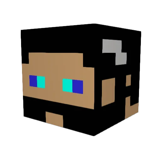 sofia17_ Minecraft avatar head, 3D render