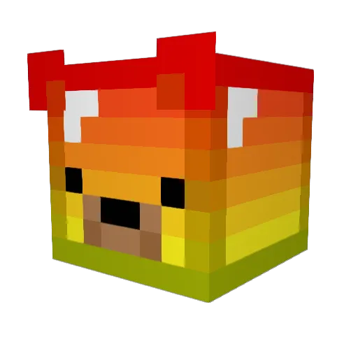 sofiaCW Minecraft avatar head, 3D render