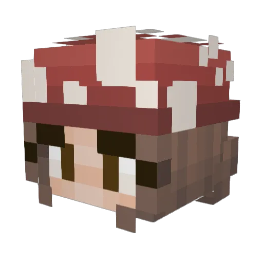 sofiabeska Minecraft avatar head, 3D render
