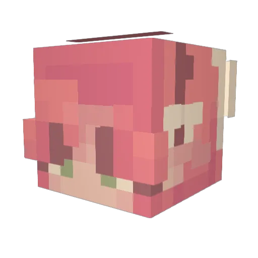 sofiacat2 Minecraft avatar head, 3D render