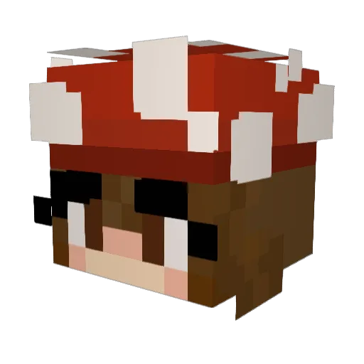 sofiaiez Minecraft avatar head, 3D render