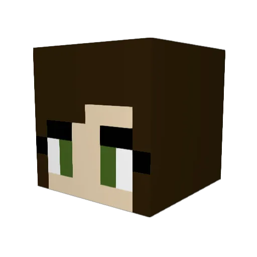 sofiamariaaa Minecraft avatar head, 3D render