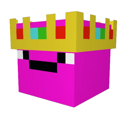 sofieGverse_ Minecraft avatar head, 3D render