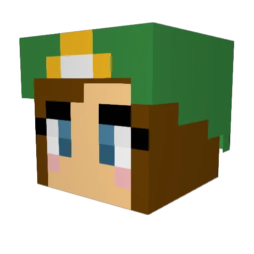 sofieagnes123 Minecraft avatar head, 3D render