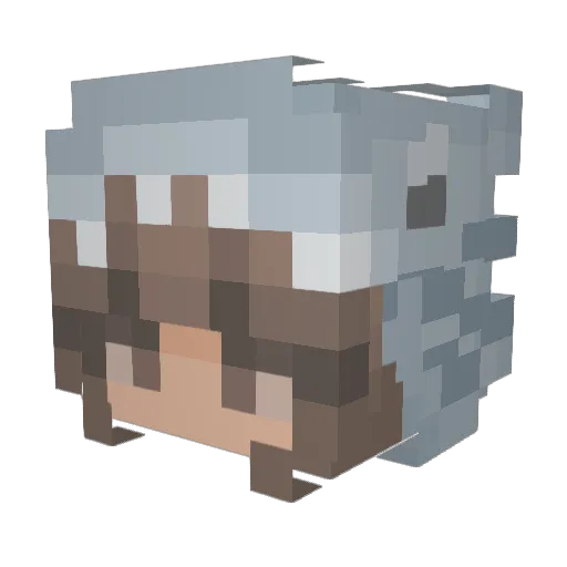 sofieplaysgames Minecraft avatar head, 3D render